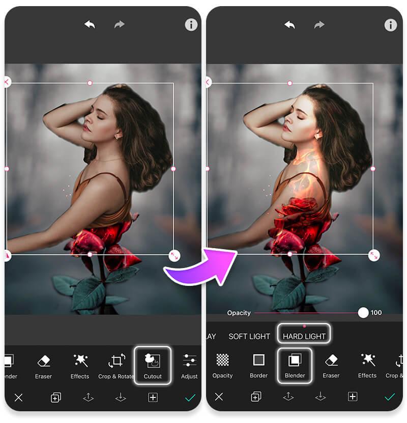 ways to put a picture on another picture on iphone